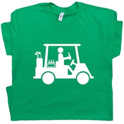Funny Golf T Shirt Golfer Drinking Beer Shirt Cool Golfing Shirts Golf Cart Shirt Golf Graphic Gift For Husband Boyfrien