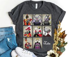 Disney Villains Mugshot Squad Ursula Evil Queen Cruella Shirt, Magic Kingdom