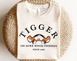 Disney Winnie The Pooh Tigger 100 Acre Wood Friends Tee, WDW Magic Kingdom