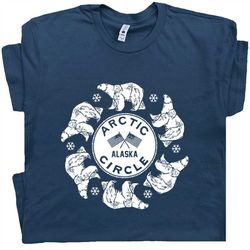 polar bear shirt vintage alaska t shirt arctic circle mount everest national park shirts mountain rock climbing tee glac