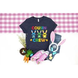 Cousin Crew, Cousin Shirts, Cousin Gift, Cousin Crew Tshirt,  easter shirt, bunny shirt, Bunny with Glasses, Bunny Lover