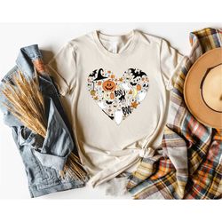 Halloween Cat Ghost Shirt,Cute Halloween Theme Shirt For Women,2022 Pumpkin Season Shirt,2022 Happy Halloween Shirt,Witc