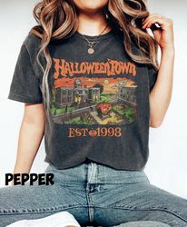Vintage Halloweentown Est 1988 Comfort Colors Tshirt, Disney Halloween Shirt, 2023 Halloween Party Shirt, Fall Pumpkin