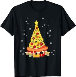 Pizza Christmas Shirt | Funny Christmas Tree T-Shirt