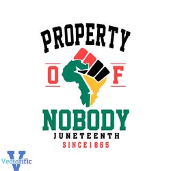 Property Of Nobody Juneteenth SVG Black History SVG File