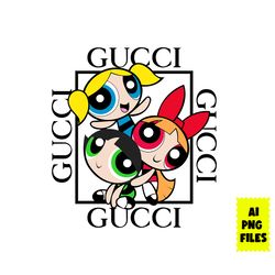 Powerpuff Girls Gucci Logo Png, Gucci Brand Logo Png, Powerpuff Girls Png, Disney Gucci Png, Ai Digital File