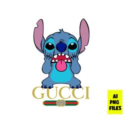 Gucci Stitch Png, Gucci Brand Logo Png, Stitch Png, Fashion Brand Png, Disney Gucci Png, Disney Png, Ai Digital File