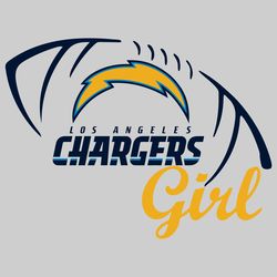 Chargers Girl Svg, Sport Svg, Football Svg, Football Teams Svg, NFL Svg, LA Chargers Svg, Chargers Football Team, Charge