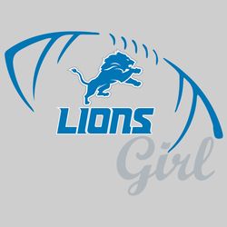 Lions Girl Svg, Sport Svg, Football Svg, Football Teams Svg, NFL Svg, Detroit Lions Logo Svg, Detroit Lions Svg, Detroit