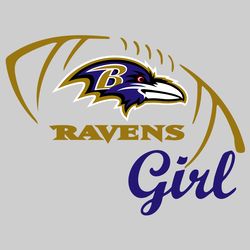 Ravens Girl Svg, Sport Svg, Football Svg, Football Teams Svg, NFL Svg, Baltimore Ravens Svg, Ravens Football Team, Raven