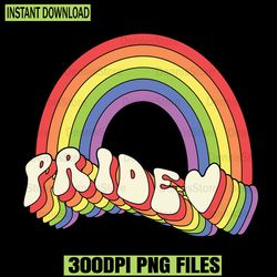 Retro LGBTQ Rainbow Pride Sublimation Png,Pride Png,LGBT Png,Lesbian Png ,Gay Png,Bisexual Png,Transgender Png,Queer Png