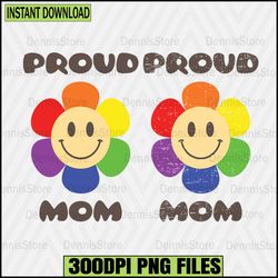 LGBTQ Rainbow Proud Mom Smiley Face Png,Pride Png,LGBT Png,Lesbian Png ,Gay Png,Bisexual Png,Transgender Png,Queer Png