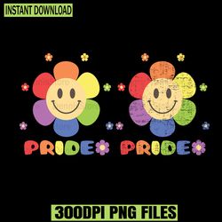 LGBTQ Pride Smiley Face Flower Retro Png,Pride Png,LGBT Png,Lesbian Png ,Gay Png,Bisexual Png,Transgender Png,Queer Png,