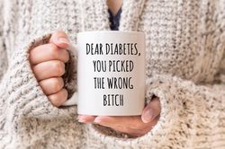 Diabetes Mug, Type 1 Diabetic, Funny Coffee Mug Gift For Diabetic, Diabetes Awareness