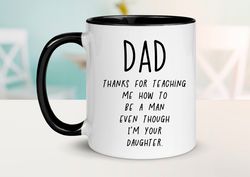 Gift for Dad From Daughter, Funny Dad Mug, Gift For Dad, Daddy Mug, Fathers Day Mug,