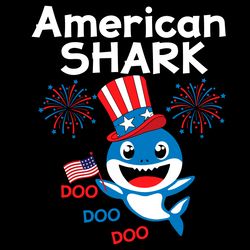 American Shark Doo Doo Doo Svg