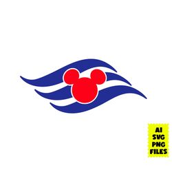 Mickey Mouse Sailor Svg, Disney Cruise Svg, Mickey Mouse Svg, Mickey Head Svg, Flag Svg, Disney Svg, Ai Digital File