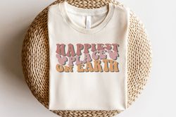 Happiest Place On Earth Retro Disney Shirt, Disney World Shirt, Disney