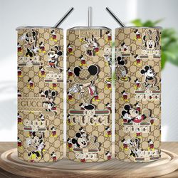 Mouse Tumbler Sublimation Design, Mouse Skinny Tumbler, Mickey And Friends Tumbler