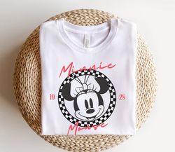 Minnie Mouse Shirt, Retro Checkered Minnie Shirt, Disney World Shirt,
