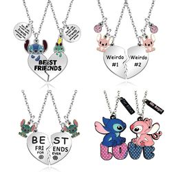 Heart Lilo & Stitch Pendant Best Friend Girl BFF Necklace for Kids Friendship Jewelry Party