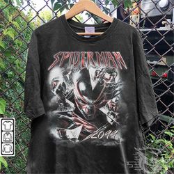 Spidey 2099 Movie Shirt, Retro Spider-Man Vintage 90s Y2K, Black Spider Verse 2099 Miguel O Hara Gift For Fan Unisex Hoo
