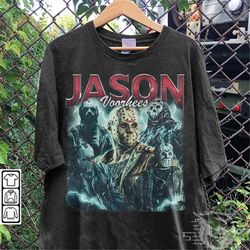 Jason Voorhees Movie Shirt, Friday the 13th Vintage 90S Y2K Retro Bootleg Sweatshirt, Jason Voorhees Gift For Fan Unisex