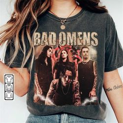Bad Omens Music Shirt, Vintage 90S Y2K Retro Bootleg, The Death Of Peace Of Mind Album World Tour Ticket 2023 Tee Gift F