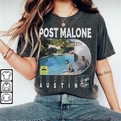 Post Malone Rap Shirt, Y2K 90s Merch Vintage Album Austin Twelve Carot Tour 2023 Tickets Tee Gift For Fan L2605R