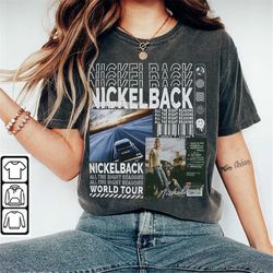 Nickelback Music Shirt, Merch Vintage Get Rollin' Tour 2023 Tickets Album All the Right Reasons Y2K Gift For Fan L905M