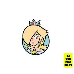 Princess  Rosalina Svg, Super Mario Svg, Funny Mario Svg, Mario Svg, Game Svg, Cartoon Svg, Ai Png Digital File
