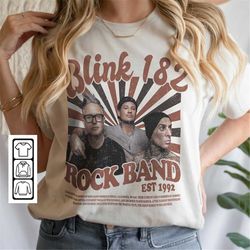 Blink 182 Merch Music Shirt, World Tour Rock Band Country Music Graphic Tee, Blink 182 Vintage Retro Merch Sweatshirt MU