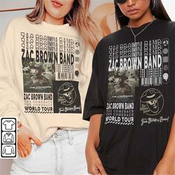 Zac Brown Band Music Shirt, Sweatshirt Y2K Merch Vintage 90s From The Fire Tour 2023 Tickets Album The Comeback Graphic