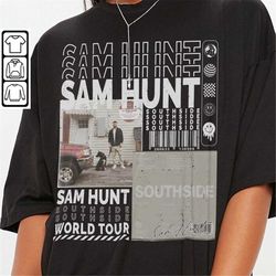 Sam Hunt Music Shirt, 90s Y2K Merch Vintage Sam Hunt Extends Tour 2023 Tickets Album Southside  PNG Gift For Fan L805M