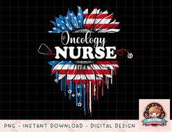 Sunflower USA Flag Oncology Nurse Stethoscope 4th Of July png, instant download, digital print