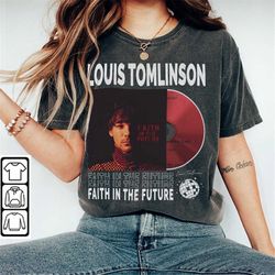 Louis Tomlinson Music Shirt, Y2K 90s Merch Vintage Album Faith in The Future Tour 2023 Tickets Tee Gift For Fan L2605M
