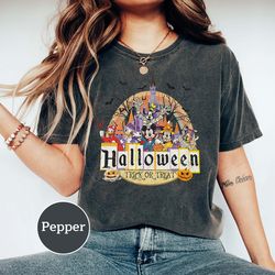 Halloween Trick Or Treat Shirt, Retro Vintage Halloween Shirt, Disney Halloween Matching Tee, Halloween Party Tee