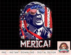 Trump 4th of July Merica Men Women USA American Flag Vintage png, instant download, digital print