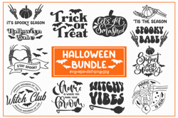 Halloween Bundle SVG. Spooky Bundle. 15 Halloween Bundle SVG. Spooky Bundle. 15
