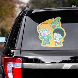 anime decal, mob psycho 100 decal for car, anime sticker, anime sticker for car, mob psycho 100 sticker