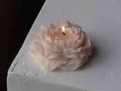 Peony Candle | Flower Shaped | Flower Candle | Soy Wax | Housewarming Gift | Decor Candle | Minimalist Decor | Candle