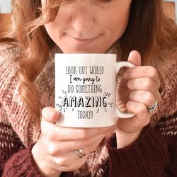 Do something amazing mug, Inspirational gift, ins