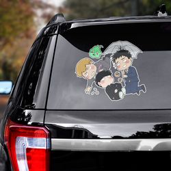 mob psycho 100 decal for car, anime decal, anime sticker, anime decal for car, mob psycho 100 sticker