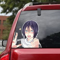 anime sticker for car, noragami decal for car, anime decal, anime sticker, noragami sticker, noragami, noragami decal