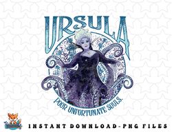 Disney The Little Mermaid Ursula Poor Unfortunate Souls Logo png, sublimation, digital download