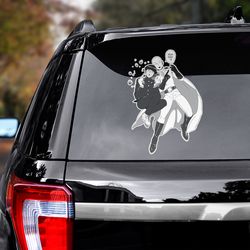 anime decal, one punch man sticker, anime sticker, manga decal, one punch man, one punch man decal, manga car decal