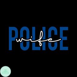 Trendy Police Wife Tshirt Design SVG Wife Gift Digital Cricut File