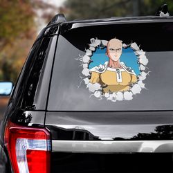 anime decal, one punch man sticker, anime sticker, manga decal, one punch man decal, manga car decal, one punch man