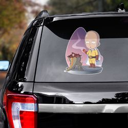 manga decal, one punch man sticker, anime decal, anime sticker, one punch man, one punch man decal, manga car decal