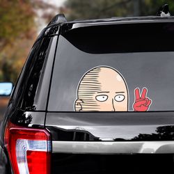 manga decal, one punch man sticker, anime decal, anime sticker, one punch man decal, manga car decal, one punch man